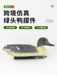 厂家直销打猎诱饵浮水母鸭PE吹塑园林装饰摆件箭靶户外园林仿真鸭