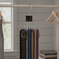 Multi-functional Rotating 6-Claw Belt Hanger for Scarves, Hats, and Ties