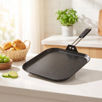 Baking Pan with Handle Sturdy Nonstick Baking Pan Cooking Sheet Compact Tray Crispy for Home Cooks, Kitchen
