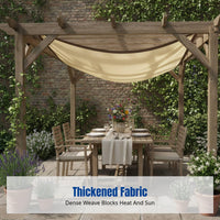 Tan Shade Mesh, Densely Woven and Thickened for Sunblock and Heat Insulation, Ideal for Outdoor Rooftops, Patios, Balconies