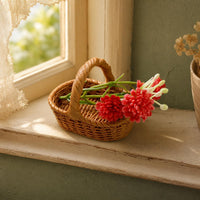 DIY Resin Dollhouse Miniature Woven Bread Basket OB11 Scene Accessories