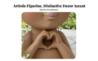Girl Face Flower Pot Creative Design Girl Figurine Planter Decorative Ornament