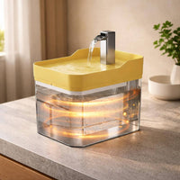 Constant Temperature Heated Water Fountain Heating Automatic Pet Water Dispenser Multi-Stage Filtration Automatic Drinking Bowl Easy to Clean for Cats, Dogs, Indoor