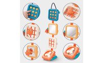 Activity Cube with Strap Hand-Eye Coordination Busy Toy Developmental Toy with Mirror Sensory Busy Board with Activity Panels