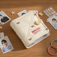 Embroidered Butterfly 3-inch Photo Card Album for Instax Mini and Kpop Photocards, High Transparency Pages
