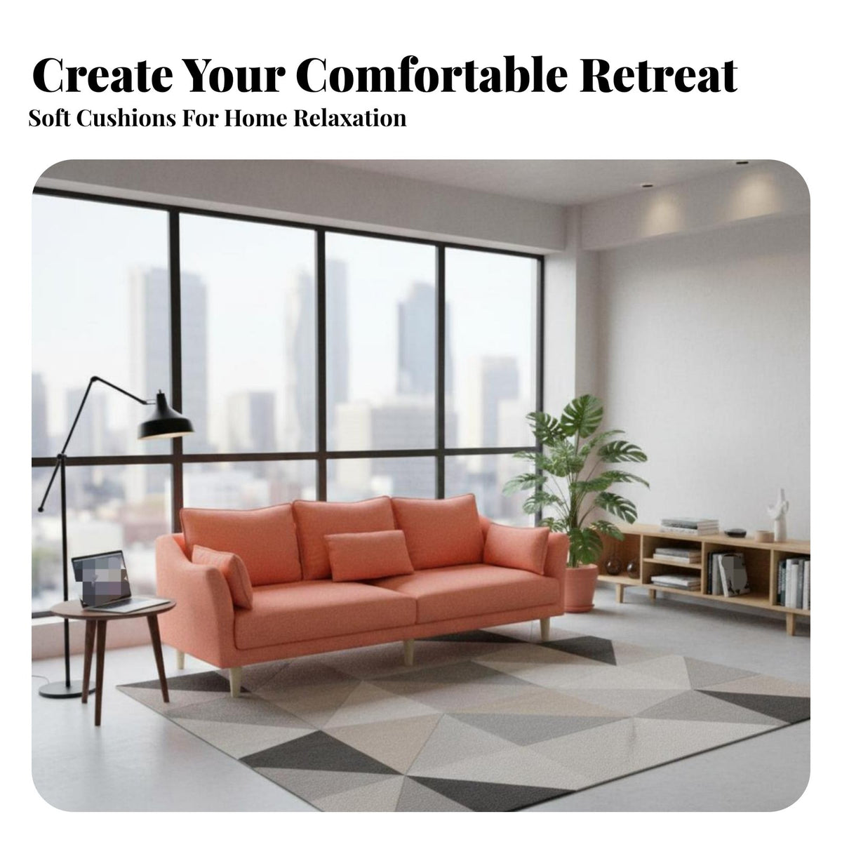 Removable and cleanable cover threeSeater textile Settee Nordic Nordic designSeater Upholstered Couch Minimalist Design Sofa Space-Saving for Apartment Dwellers, property owners, Young Adults, Small areas, Bedroom, Lounge Area