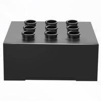 Barbell Stand with 9 Holes Heavy Duty Barbell Storage Rack Space Efficient Fitness Equipment for Weightlifters