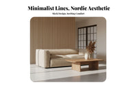 Tofu cube Sofa Nordic and aesthetic configurable Couch Textured Upholstery Living Room Furniture for homeowners, Business Owners, Hotel, business Space, Lobby