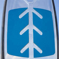 Clear Polycarbonate Paddle Board 295cm All Around SUP for Coastal Waters & Lakes