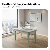 Space-Saving Extendable Pedestal Table Modern design Household Furniture Easy to Clean abrasion Resistant for Apartment Dwellers, Families, homeowners, Small areas, Dining Room, Family Gatherings, Kitchen