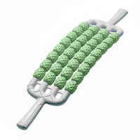 Portable Spiky Roller Massager Ergonomic Handle Spiky Massage Stick Aids Post-Workout Recovery Leg and Neck Roller Easy To Use for Athletes, Kids, Gym, Home