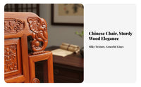 Chinese Roundrear Armchair Traditional Design Indoor Furniture for leisure corner
