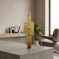 Salon Chair Headrest Bracket Polished Equipment Parts Engraved Detailing