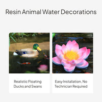Buoyant Goose Pond Decor Resin Water Ornament Outdoor
