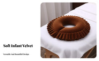 Beauty Bed Headrest Removable and Washable Cover Spa Bed Face Cushion Easy to Clean Round Face Cradle Pillow for Adults, Office Workers, Home, Travel