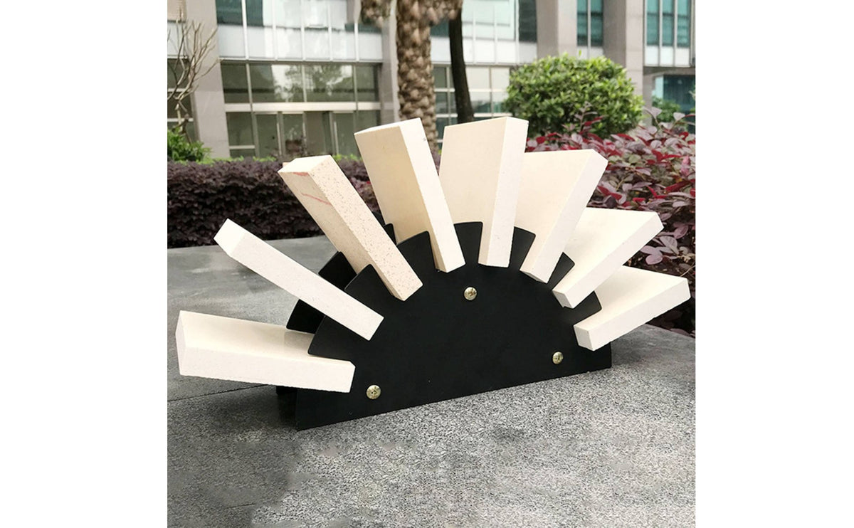 Heavy Duty Tile Sample Display Rack Sturdy Construction Stone Sample Stand Space-Saving for Interior Designers, Showroom Owners