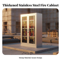 Fire Equipment Storage Cabinet Heavy-Duty Construction Micro Fire Station Cabinet Lockable for Officers, Factories, Warehouses, Industrial Site