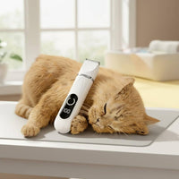 High High-Power Pet Clipper Dog Clipper Low Noise Rechargeable Pet Clipper Quiet Electric Pet Shaver Detachable Blades for Home Grooming