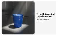 Heavy Duty Accessible Head Steel Barrel Tight Seal Accessible Head Steel Drum Leakproof Storage Barrel Multi-Purpose for Manufacturers, Warehouse Personnel, Logistics Personnel, Factories, Warehouses, Workshops, Construction Sites