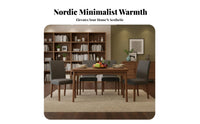 fold-downpanel Table Foldable Dining Furniture Walnut Finish Folding Design for Students, partners, Kitchen, morning meal area
