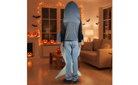 Full-Body Shark Costume Novelty Shark Costume with Fin and Tail Comfortable Wearable Suit Soft for Cosplay