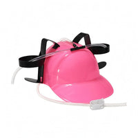 Adjustable Fit Beer Helmet Lightweight Drinking Hat Switchable Valve Beer Hat Molded Plastic for Events