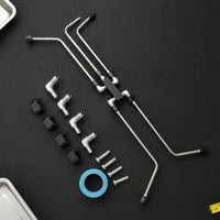 Stainless Steel Automotive Line Kit Ready-to-Install Fluid Line Assembly Long-Lasting Plumbing Part Slim-Profile for Builders