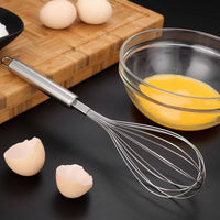 Food-Grade Stainless Steel Whisk Handheld Balloon Whisk Heavy-Duty Egg Beater Long-Lasting for Baking, Cooking Prep