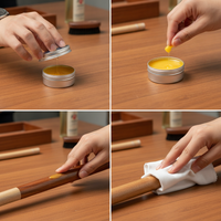 Billiard Cue Stick Maintenance Wax and Oil Set for Cleaning and Protection