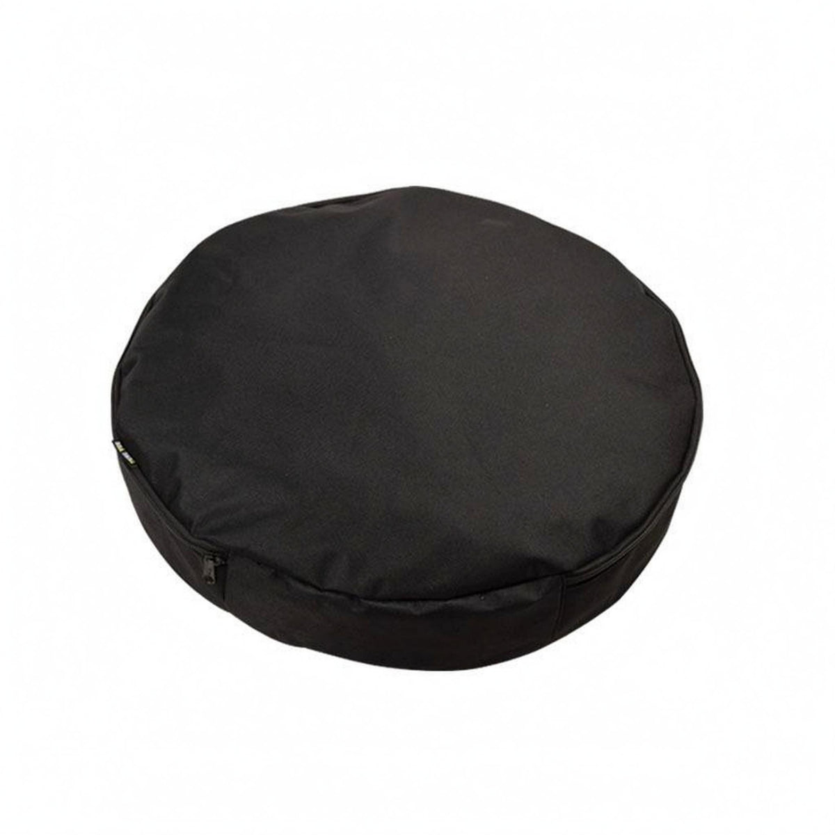 Padded Cylindrical Storage Bag Zippered Backpack Strap Bag Black