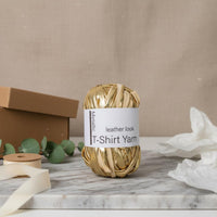 Glittery T-Shirt Yarn Washable Leather Look T-Shirt Yarn Resistant Glittery Material Strip for Home Decor Projects