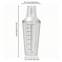 Graduated Car-Wash Mixing Cup Clear Measuring Shaker Cup Plastic Easy-to-Read for Garage