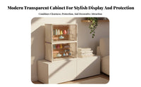 Stackable Surprise Box Shelf Large Capacity Particles Proof Figurine Display Case Acrylic Display Case High Clarity Clear
