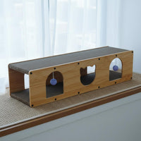 Includes Scratching Surfaces Cat Scratcher House Long-Lasting Cat Scratcher Tunnel Multi-Functional Pet Furniture Cave Design for Kittens, Large Cats