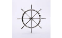 Polished Boat Steering Wheel Rustproof Marine Steering Wheel Long-Lasting Hardware Ergonomic for Mariners