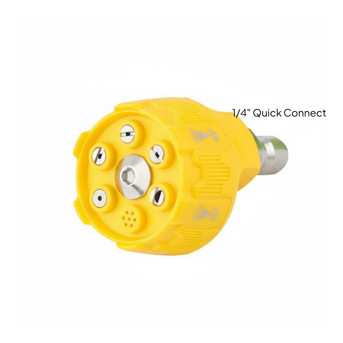 2 Pieces Rustproof 6-in-1 Pressure Washer Nozzle Long-Lasting Construction 6 in 1 Pressure Washer Nozzle Wide Range of Applications