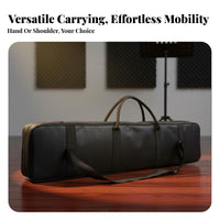 Padded 7-Compartment Flute Bag Water 76cm Instrument Bag Bamboo Flute Case Two Carry Choices Chinese Dizi Carrying Case