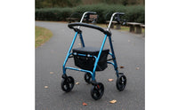 Mobile Walking Assistant Assistance Device with Seat Portable Mobile walkers Assistant Assistance Device Double Brake System Walking Frame