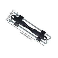 Universal Battery Tie down Mount Bracket with J Bolts Easy to Install Battery Fixing Hook Cuttable Anti-Oxidation for Engine Bay