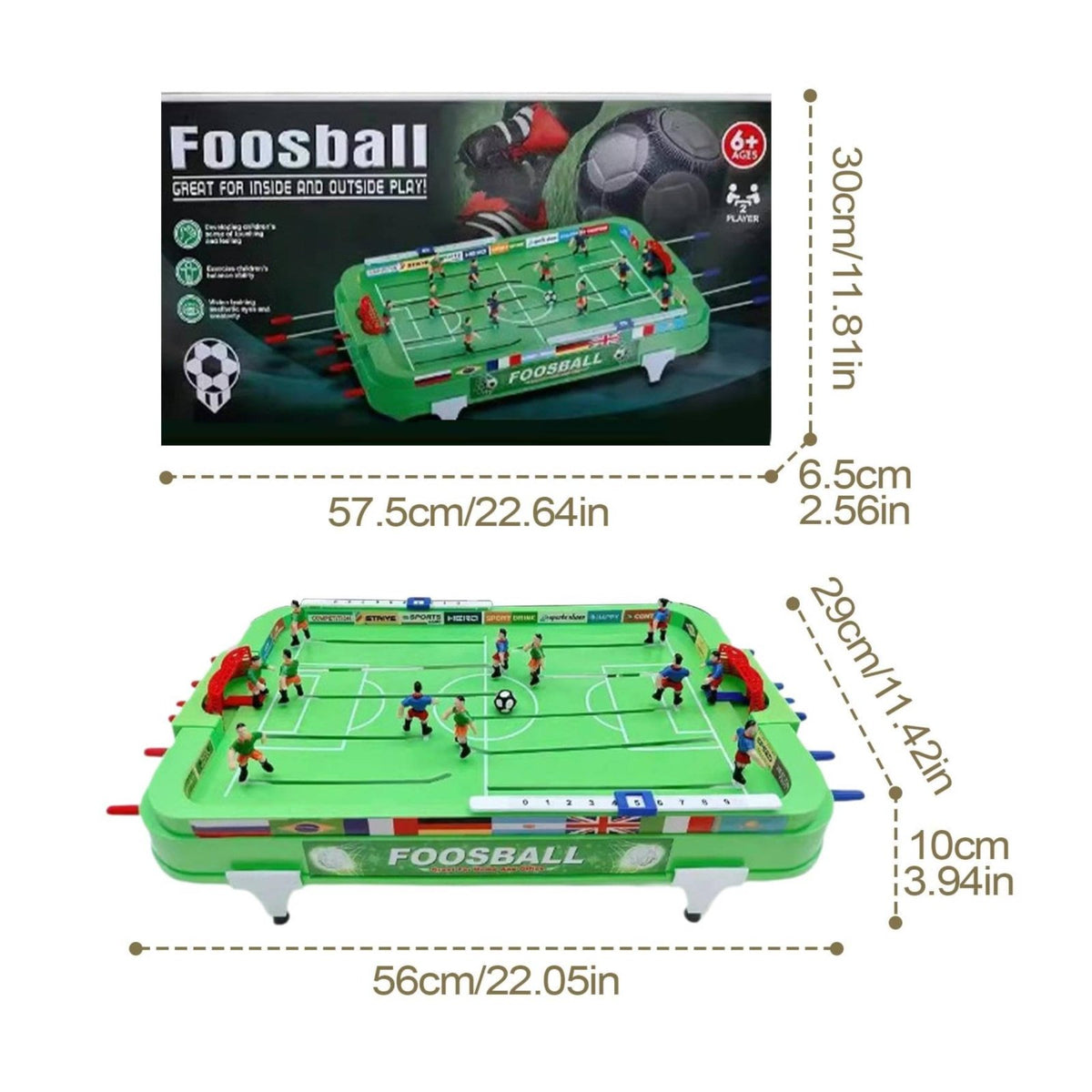 Indoor and Outdoor Play Tabletop Soccer Game Set Desktop Football Game Children's Toy for Party