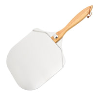 Folding Aluminum Pizza Peel with Rubber Handle