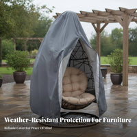Waterproof Hanging Egg Chair Cover Dustproof Egg Chair Cover Sunproof for Gardeners, Homeowners, Garden, Balcony, Backyard