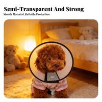 Elizabethan Adjustable Pet Cone Comfortable Anti-Nipping Scratch Cone for Dogs, Cat Owners, Wound Ing, Skin Treatment, Grooming