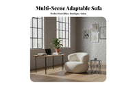 Light Luxury Aesthetic Curved Sectional Couch Creative Form Curved configurable Lounger Modern Minimalist design Reception Seating plushLike Comfort for Business Owners, Interior Designers, spa salon, Boutique, Lounge Area, Bedroom