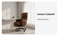 Highspine Reclining managerial Chair Adjustable Headrest Highspine Reclining Armchair Padded Armrests Easy Assembly for Managers
