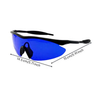 Blue-Tinted Golf Ball Spotter Glasses Lightweight Ball Finding Sunglasses Comfortable Golf Sunglasses with Case Proof for Athletes
