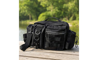 Tackle Storage Bag with Side Pockets Water-Resistant Fishing Tackle Bag with Shoulder Strap Multiple-Pocket Torba Rybacka Z Paskiem Na Ramię
