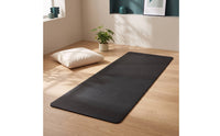 Non-Slip Exercise Mat with Carrying Strap and Bag Water-Absorbing Exercise Mat with Carry Bag Portable Cushioned for Yogis, Fitness Enthusiasts, Home Workouts, Stretching