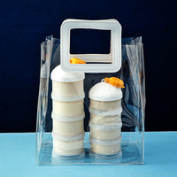 Portable Protein Powder Container with Funnel, Large Capacity, Double-Layer