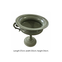 Pedestal Urn Planter Decorative Pedestal Planter Rustic for Garden, Gardeners